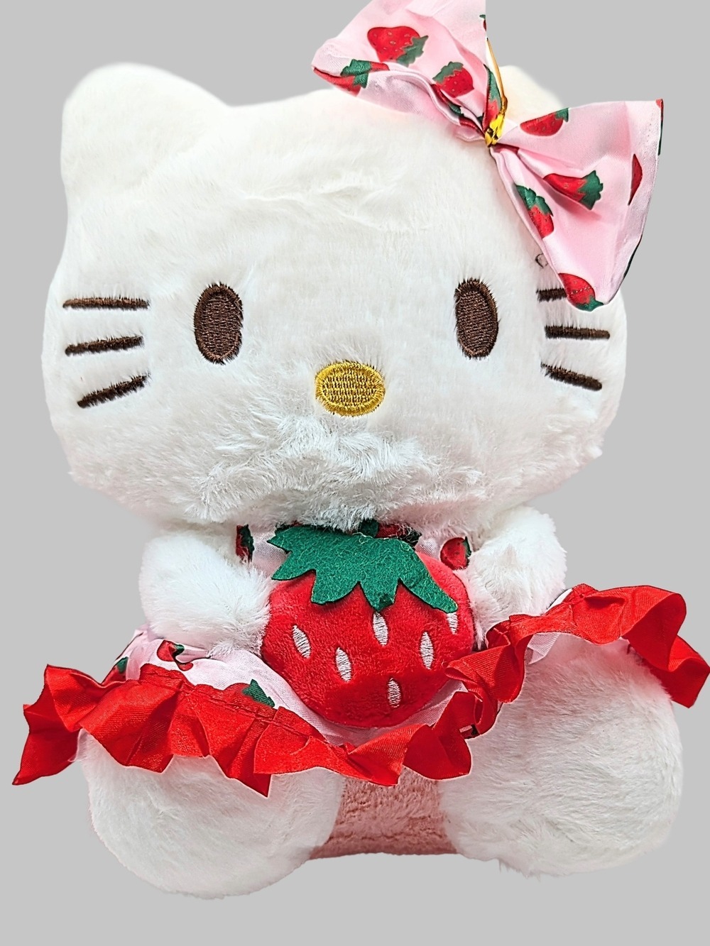 Hello Kitty Strawberry Plush with Bow